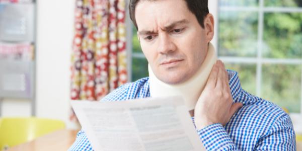 Man with an injured neck in Atlanta